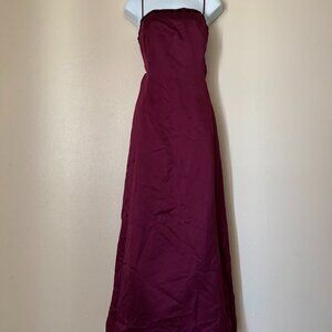 Bestsy & Adam Burgandy Evening Gown